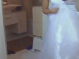 Damsel in her wedding dress fucked hard