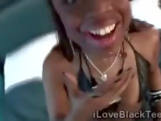 18yo Ebony divinity Lets Her Man Tape Her While