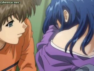 Busty Anime seductress Gets Sperm