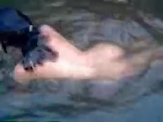 Super and busty amateur teen feature swimming naked in the river - fuckmehard.club