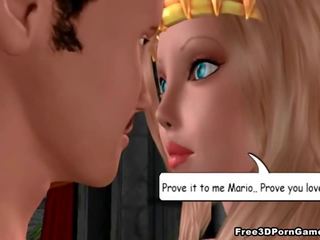 3D blonde princess sucks manhood and gets fucked hard