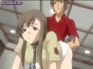 Anime madu menikmati yang dubur dildo/ alat mainan seks