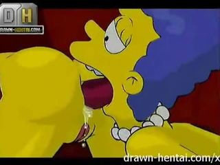Simpsons dirty film video - Threesome