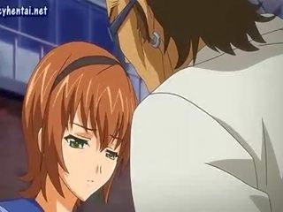 Enticing Anime honey Gives Oral In Group