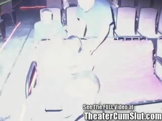 Big Titty Brunette MILF whore Gets Anal Creampies From X rated movie Theater Strangers