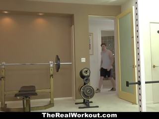 Therealworkout - glorious betje eje fucks fitness client