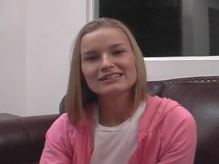 Porner Premium: delightful teen casting with a first-rate blowjob