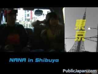 جنسيا أثار نانا natsume مارس الجنس في ل سيارة نقل