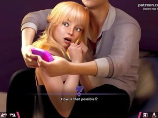 Double Homework &vert; concupiscent blonde teen mistress tries to distract beau from gaming by showing her sensational big ass and riding his penis &vert; My sexiest gameplay moments &vert; Part &num;14