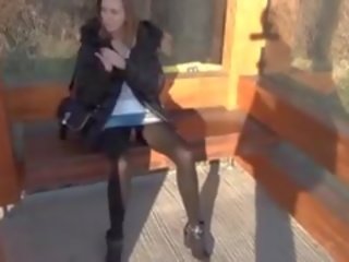 Amazing Chick Anal dirty video At Bus Station
