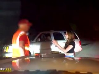 Roadside - Outdoor POV roadside adult video with a mechanic